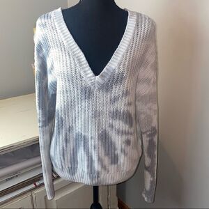 Victoria secret pink chunky knit tie dye sweater